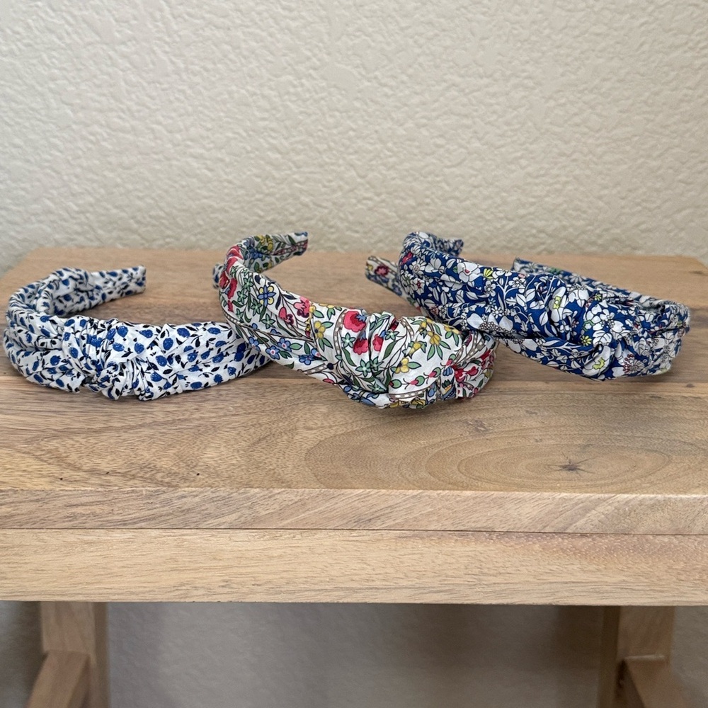 J.Crew Liberty Floral Headbands LOT of 3